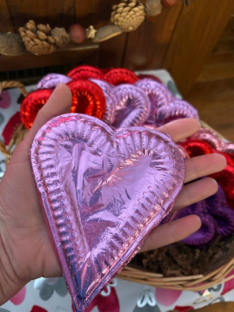 Foil Wrapped Chocolate Heart