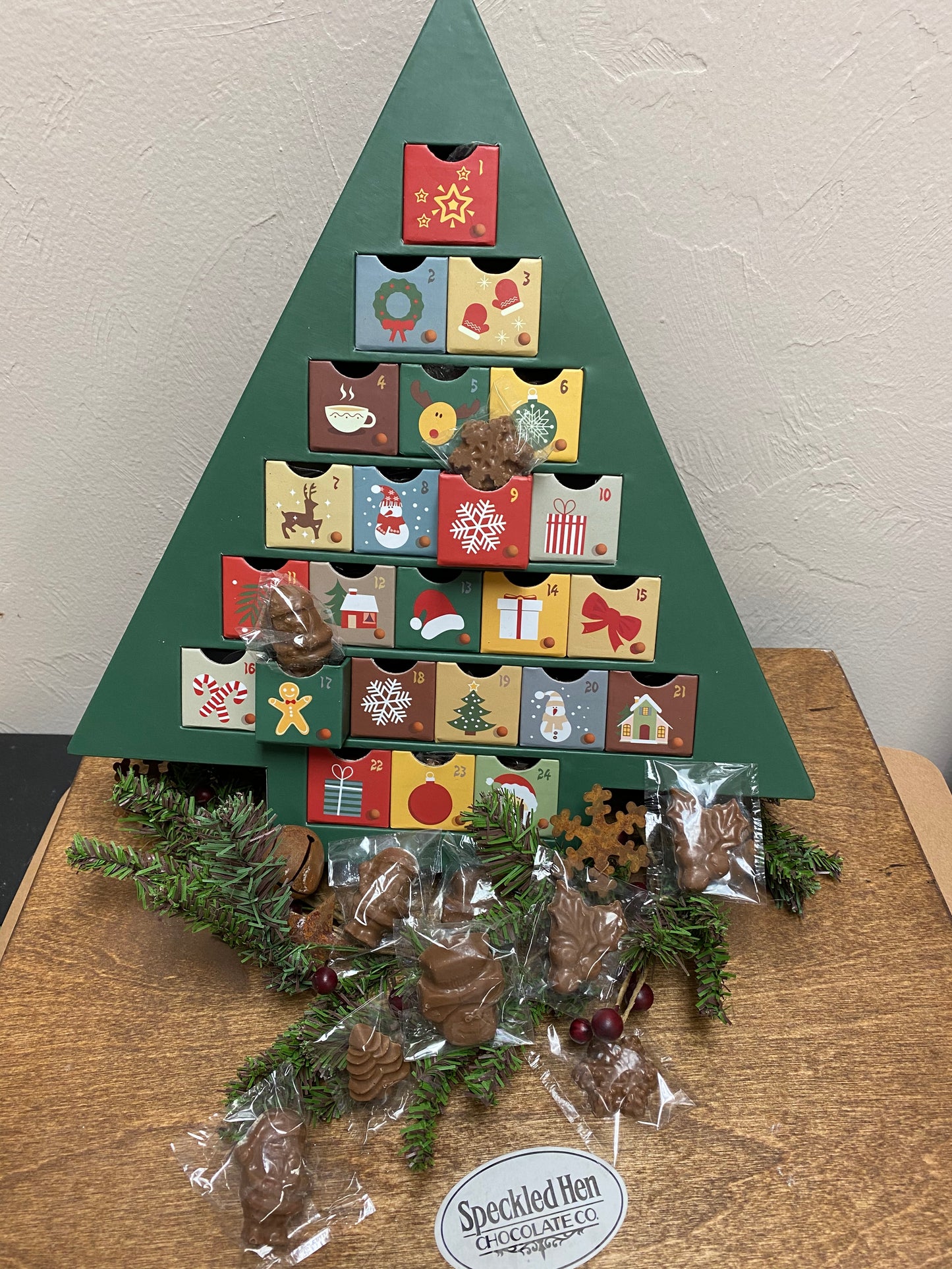 Reusable Tree Advent Calendar w/Doors